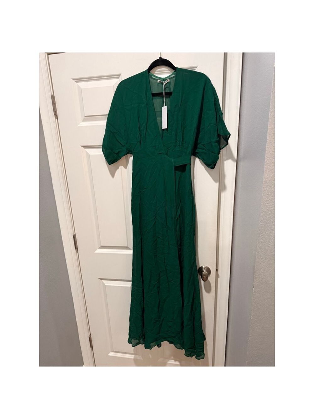 Women's Reformation Emerald Green Winslow Maxi Dress XS - Picture 6 of 8
